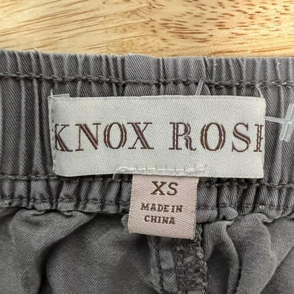 Knox Rose Womens Cargo Jogger Pants Drawstring Gray Size XS Lightweight - Picture 8 of 9